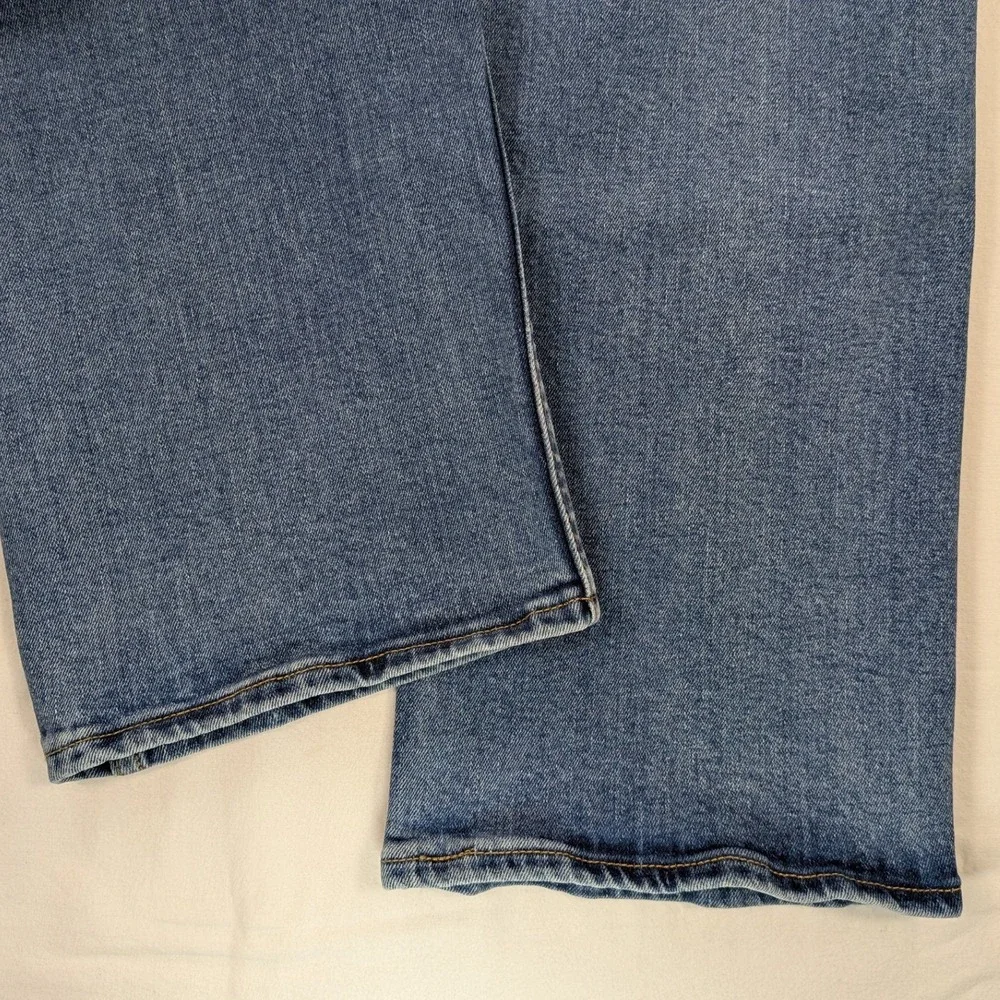 Levis Jeans Mens Workwear Fit Med Blue‎ Wash 32 34 Durable Cotton Blend Straight